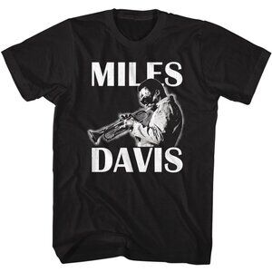 Miles Davis Trumpet Jazz Music Legend Fan Gift Graphic Black T-Shirt 159
